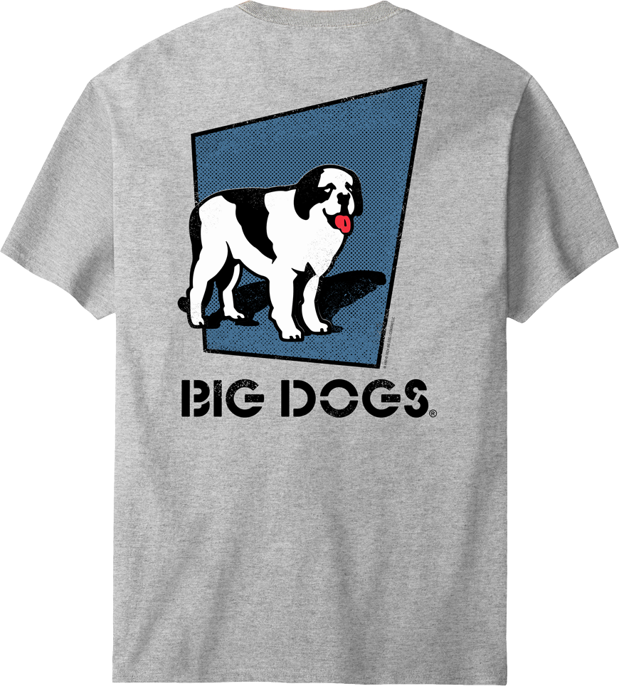 Big Dog Logo Retro T shirt