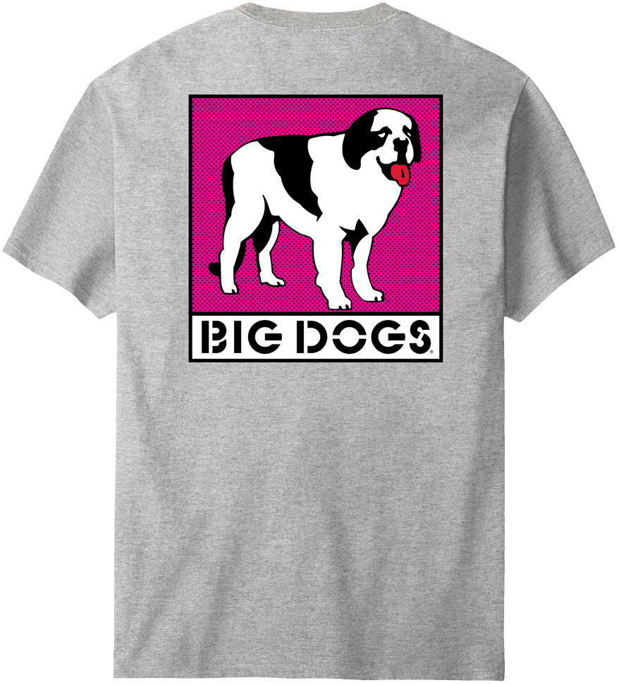 Box Logo Pink T-shirt – Big Dogs