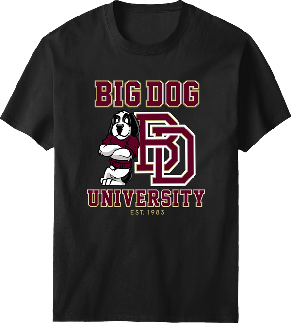 Bd University Burgundy Gold T-shirt