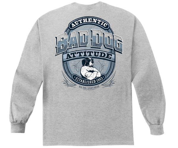 BAD DOG ATTITUDE SINCE 83 LONG SLEEVE T-SHIRT