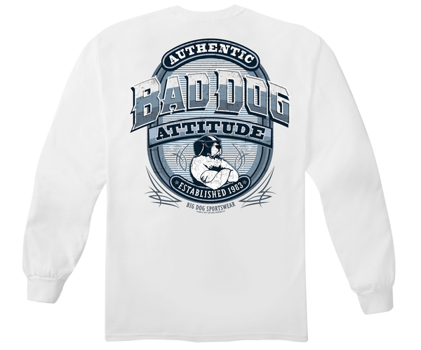 BAD DOG ATTITUDE SINCE 83 LONG SLEEVE T-SHIRT