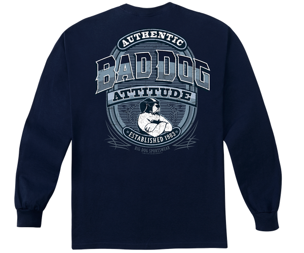 BAD DOG ATTITUDE SINCE 83 LONG SLEEVE T-SHIRT