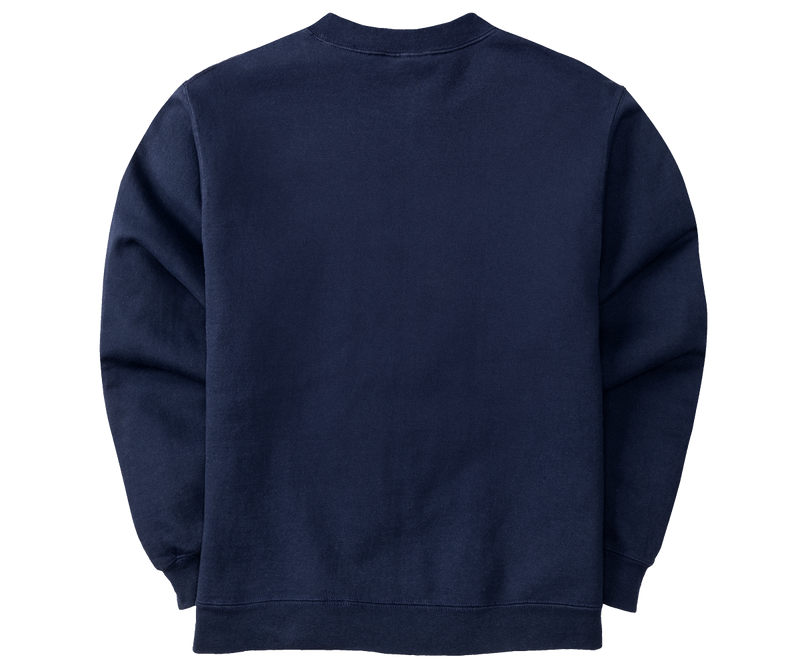 French Terry Fleece Embroidered Crew