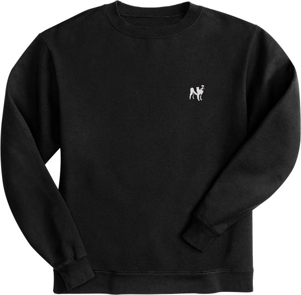 French Terry Fleece Embroidered Crew