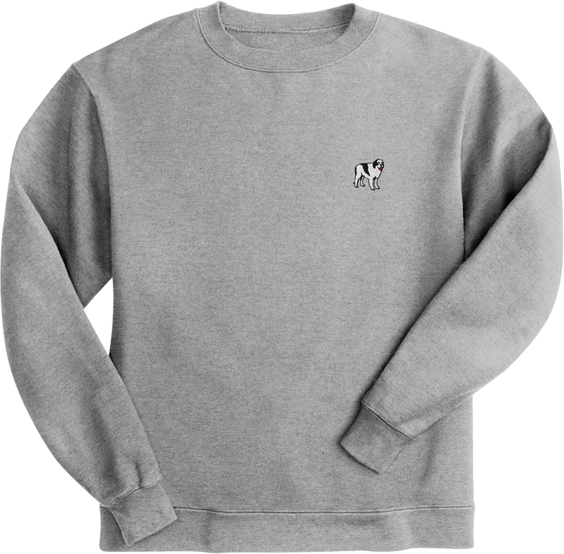 French Terry Fleece Embroidered Crew