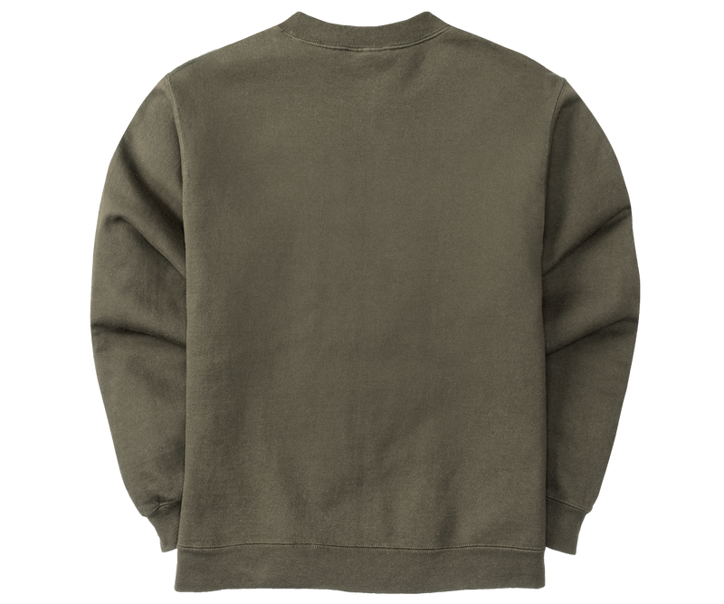 French Terry Fleece Embroidered Crew