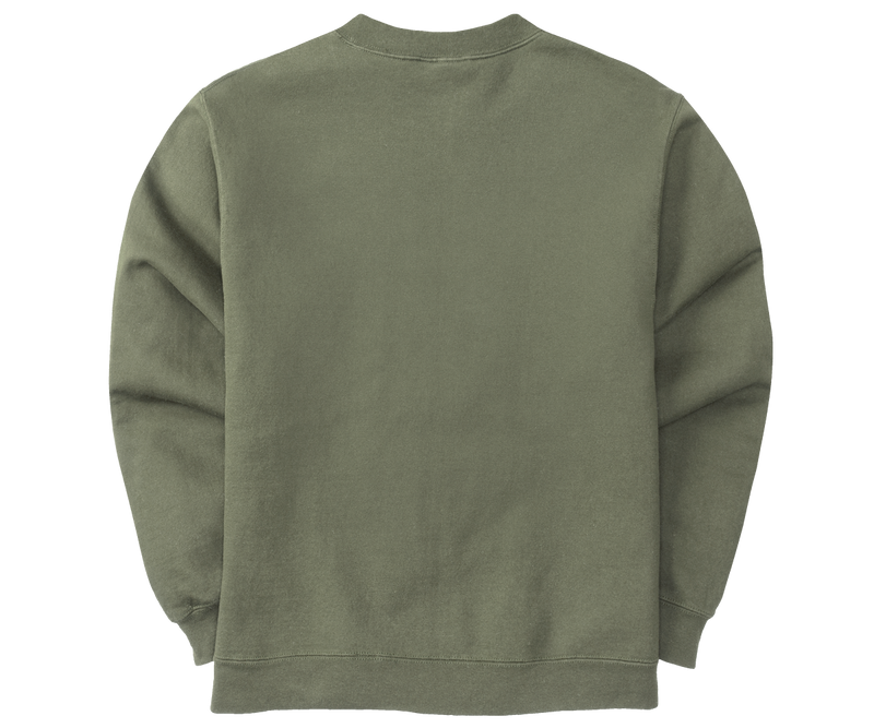 French Terry Fleece Embroidered Crew