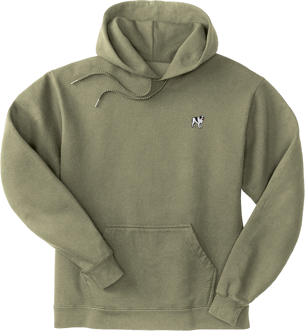 French Terry Fleece Embroidered Hoodie