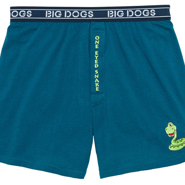 One Eyed Snake Embroidered Knit Boxers Big Dogs