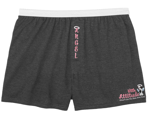 Women's Angel With Attitude Embroidered Knit Boxer – Big Dogs