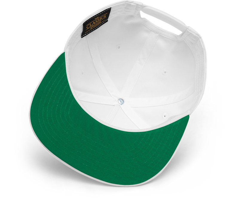 Vintage Flat Brim Baseball Cap - Green